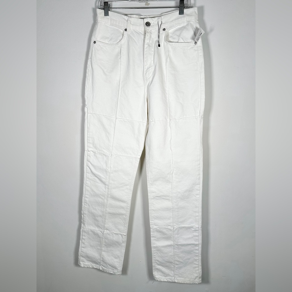 Zara Women’s NWT Size US 10 White Seam Patchwork Jeans